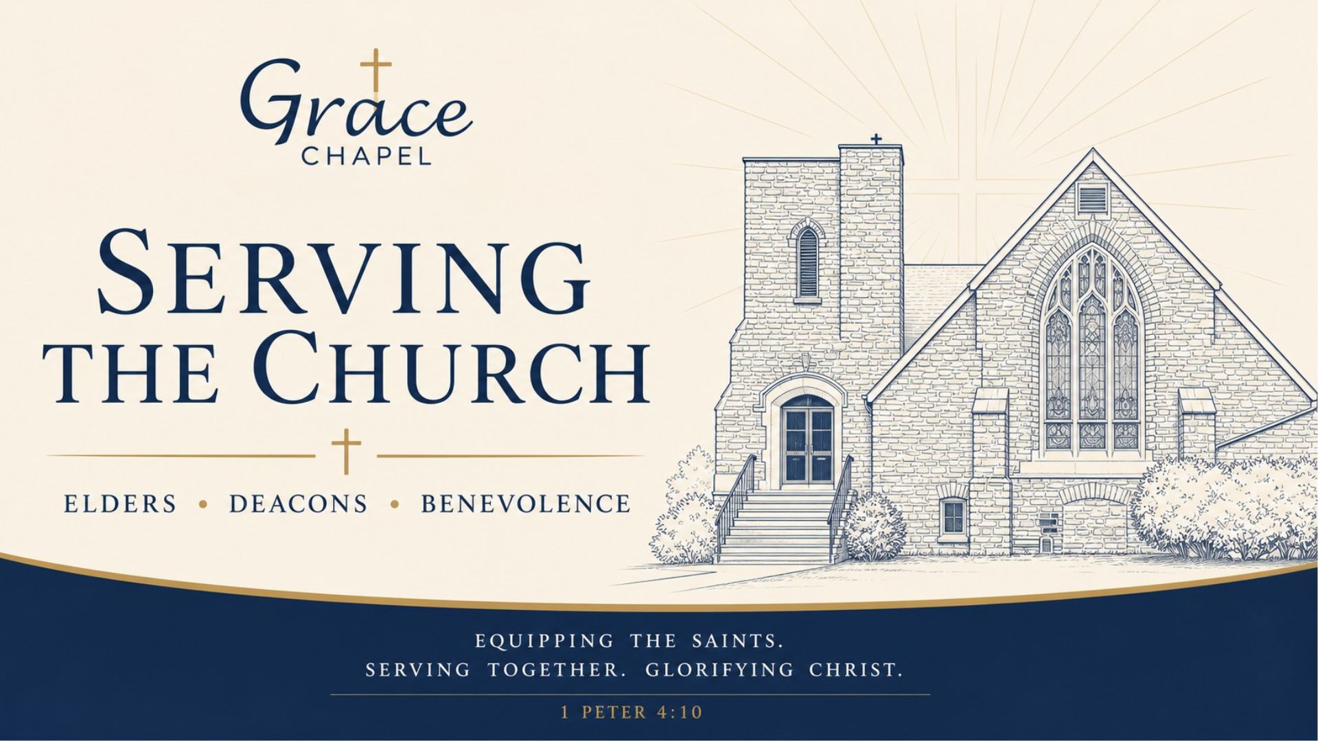 Serving the Church banner