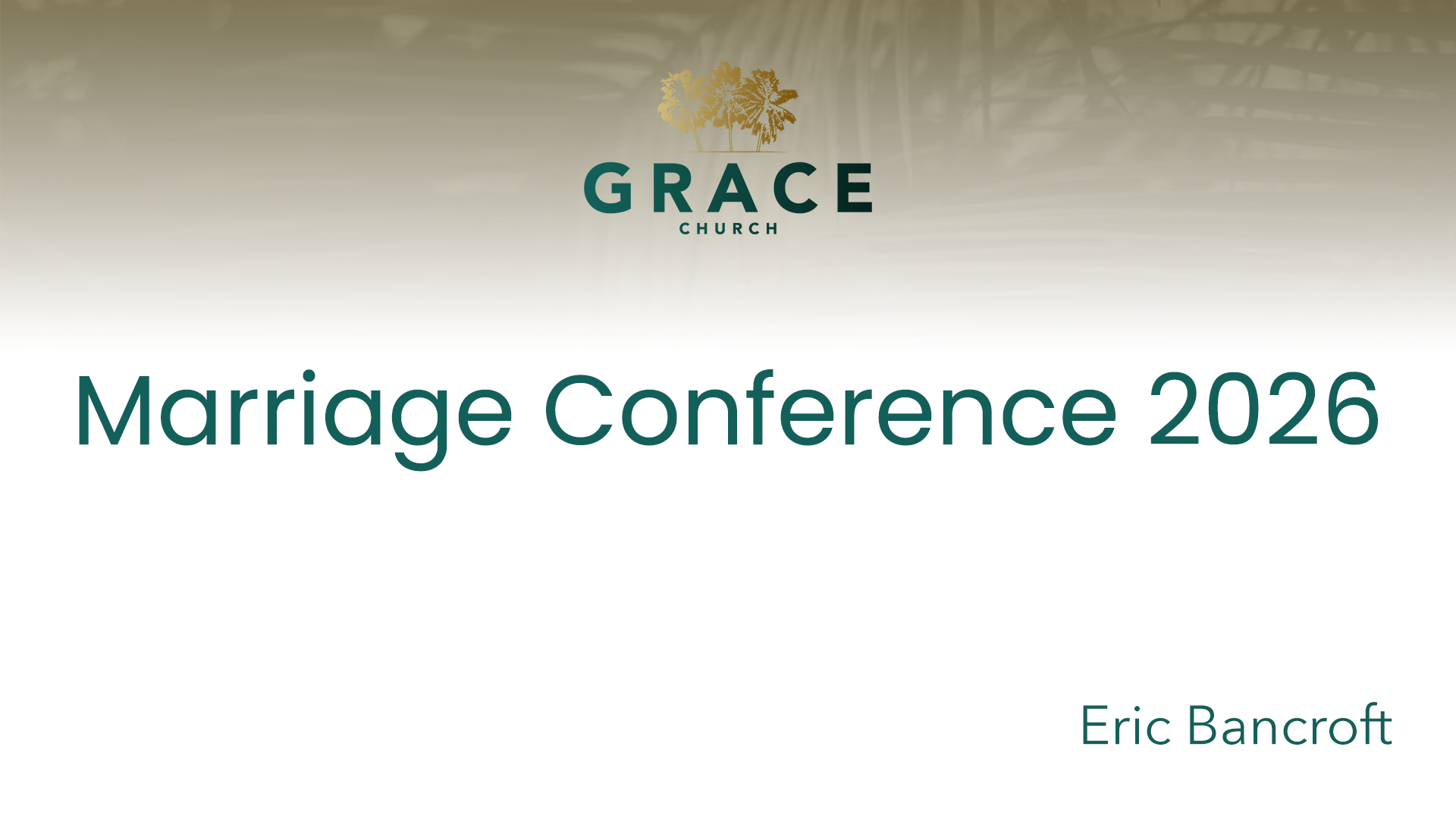 Marriage Conference 2026 series image