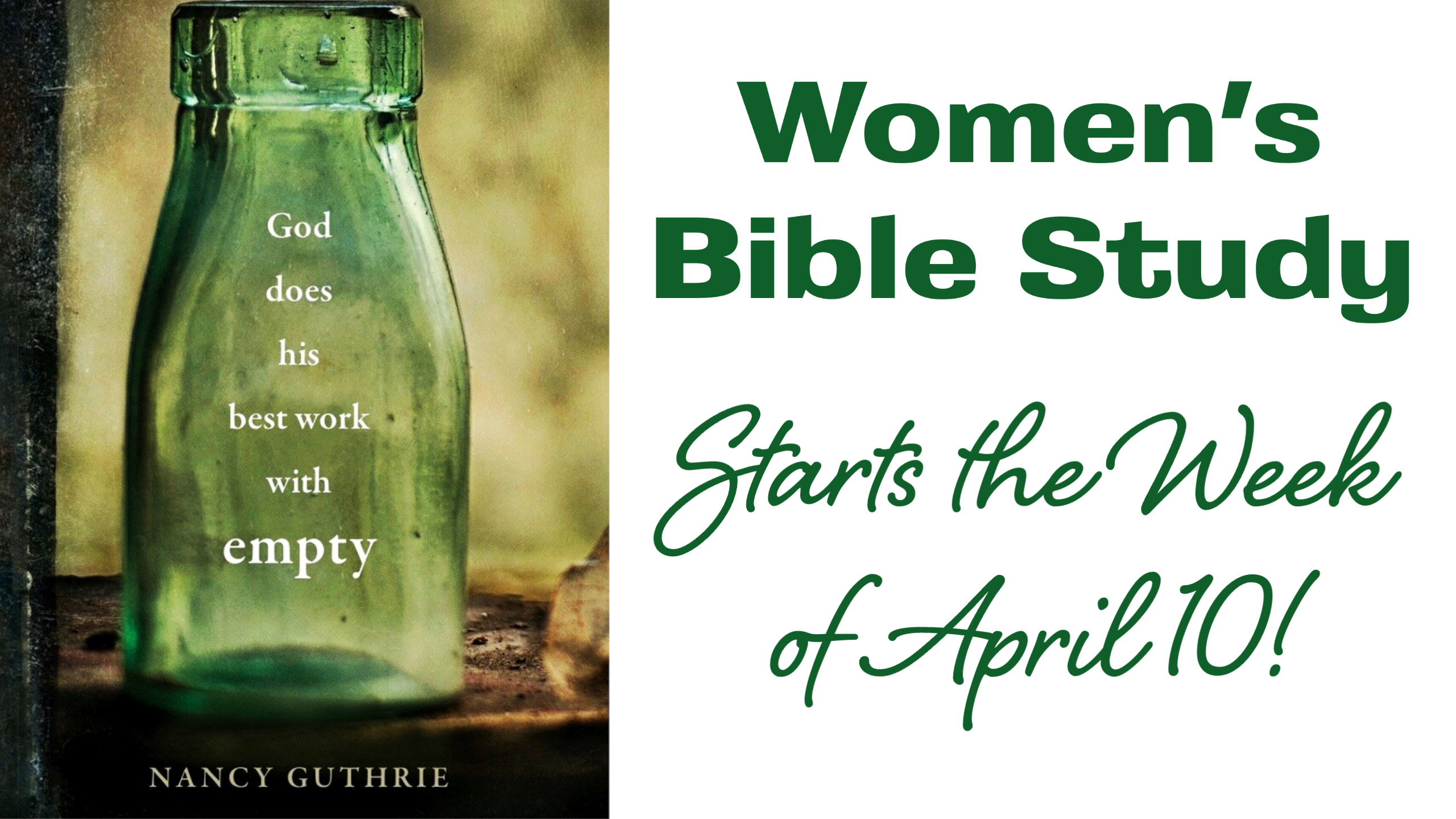 Women's Bible Study Starts April 10 image