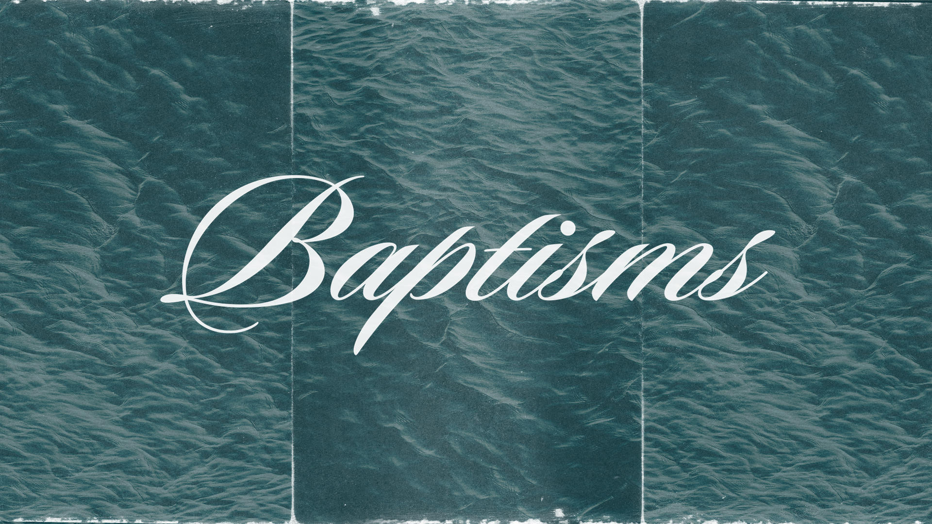 Baptisms HD Title Slide image