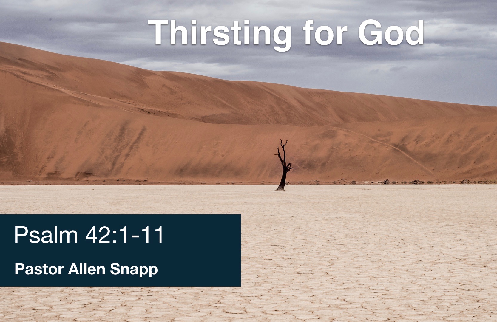 Thirsting for God banner