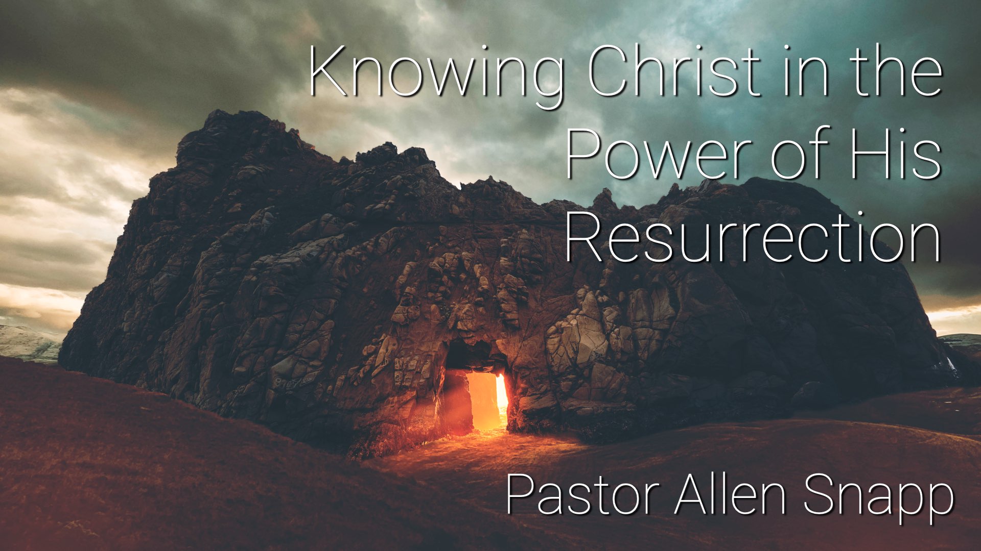 Knowing Christ in the Power of His Resurrection banner