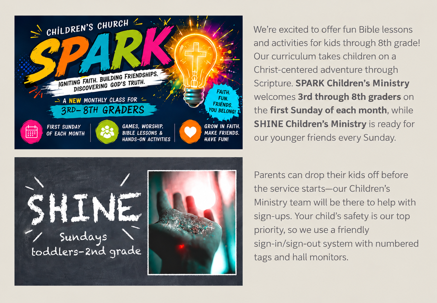 Children’s Ministry_ Spark and Shine