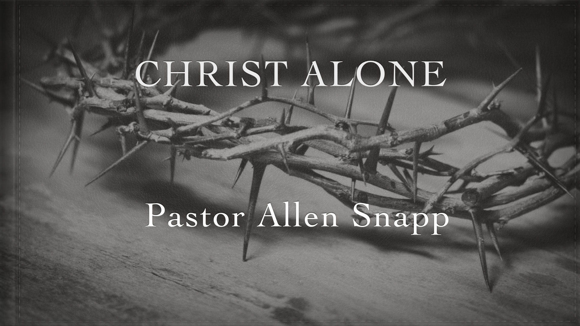 Christ Alone banner