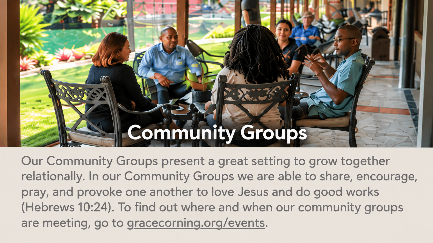 Community Groups Gathering Outdoors