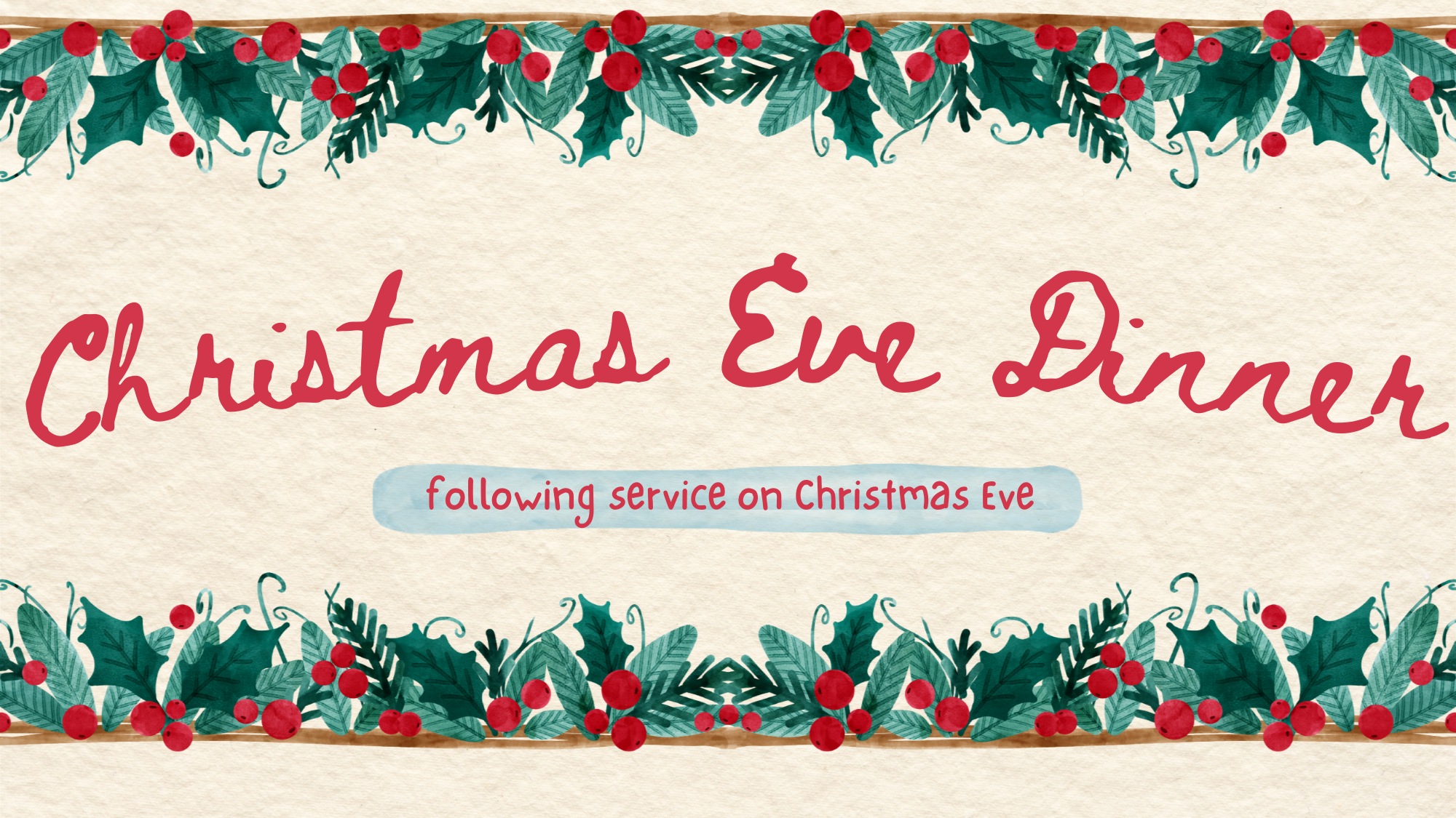 Christmas Eve Dinner