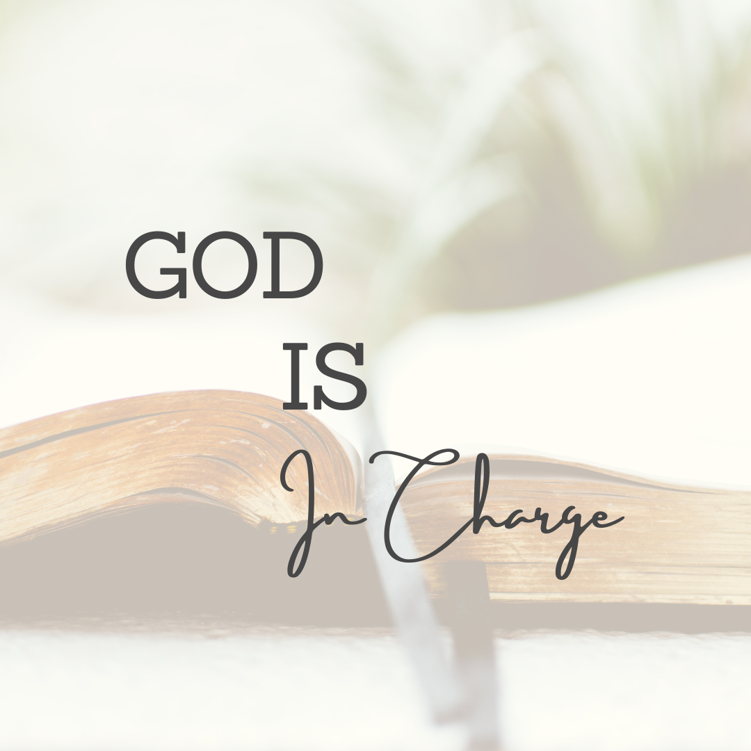 God Is In Charge banner