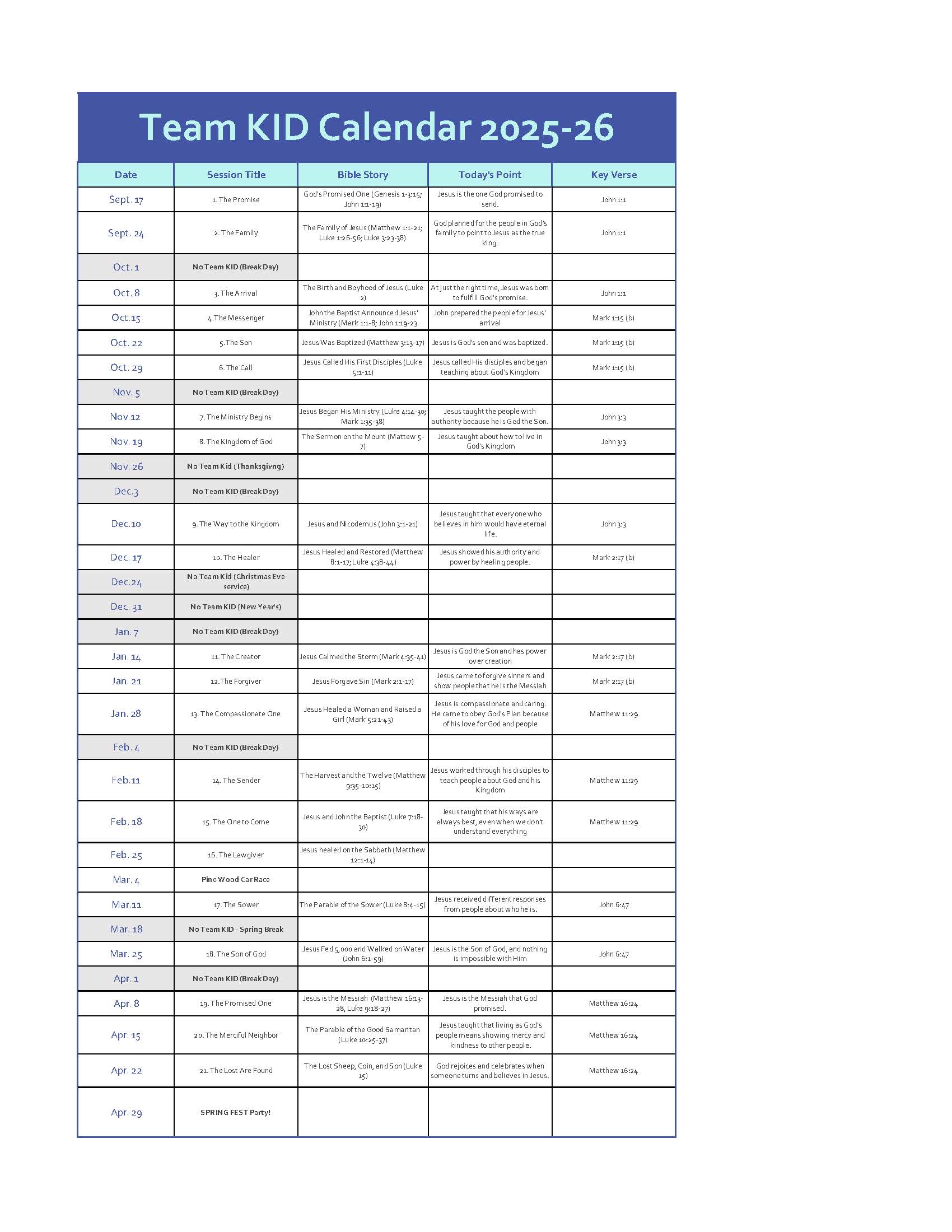 TeamKID calendar 2025_26_revised Aug. 27 2025