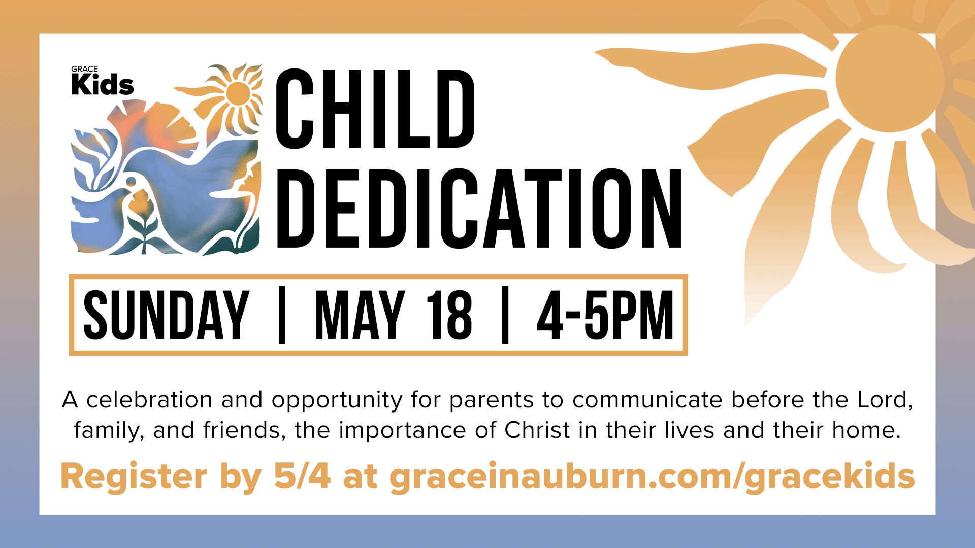 Child Dedication slide