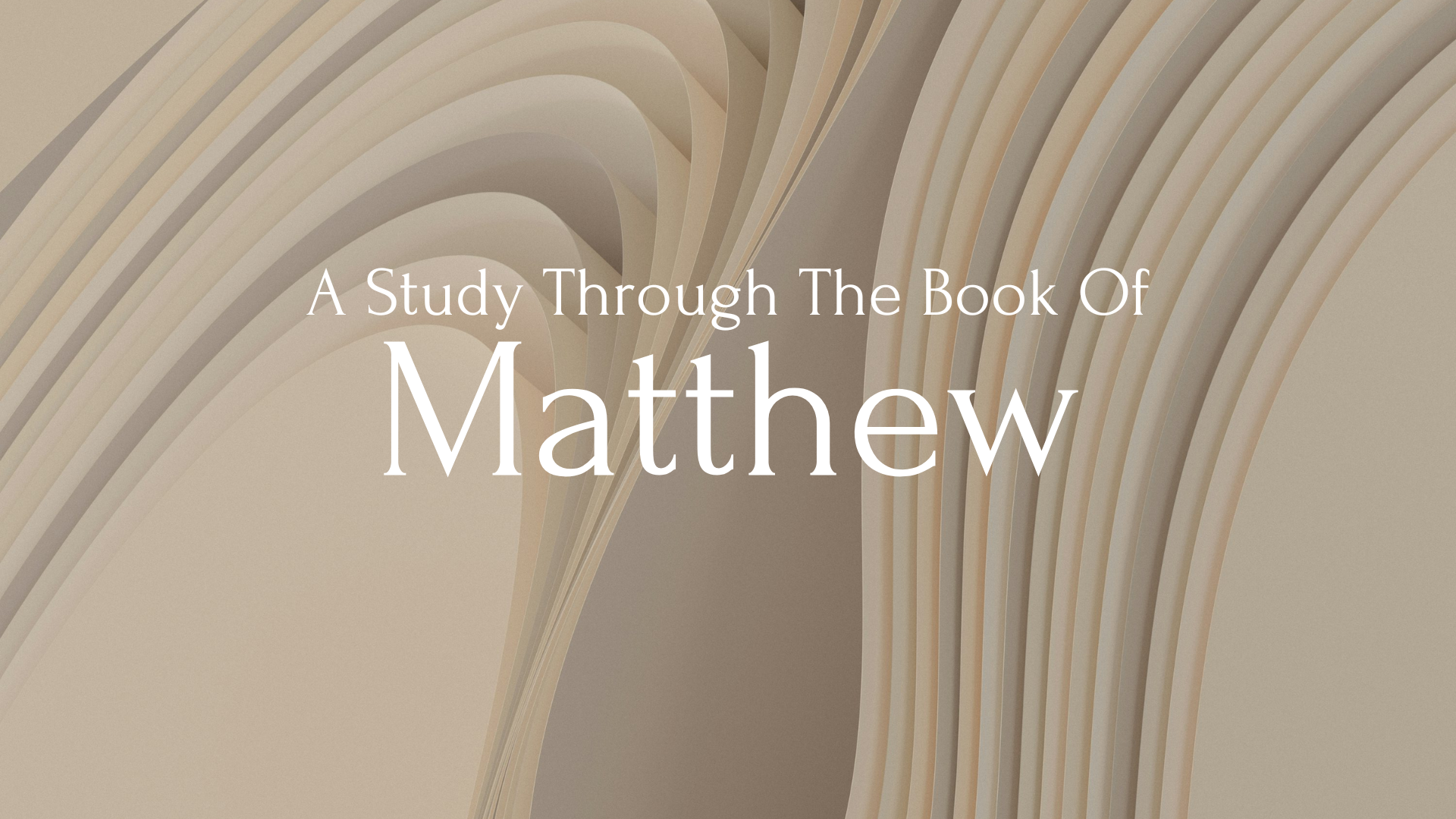 The Book of Matthew banner