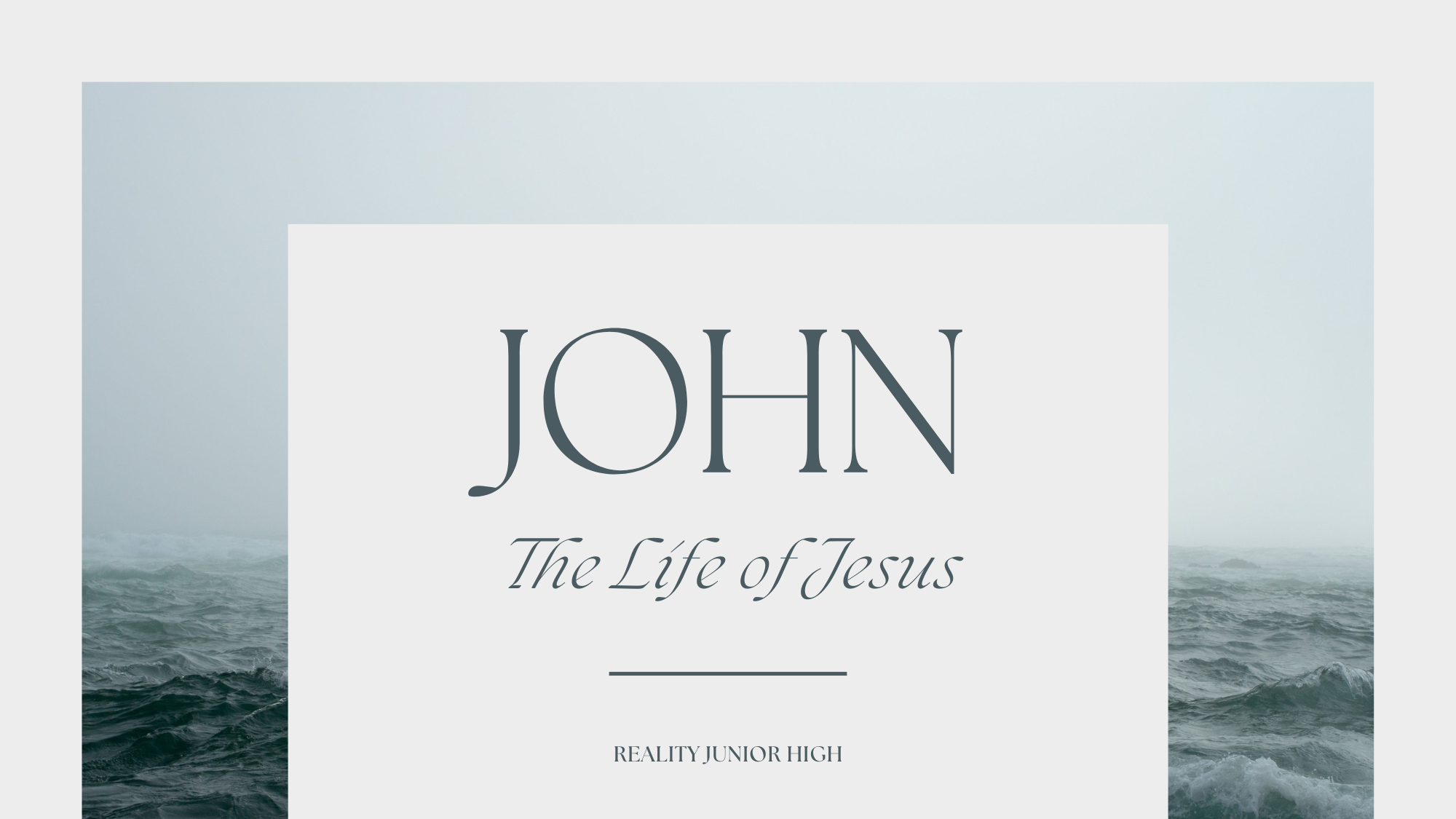 The Gospel of John  banner