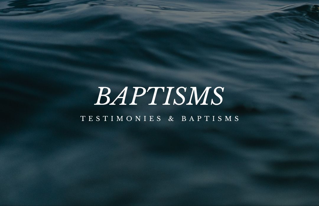 Baptisms banner
