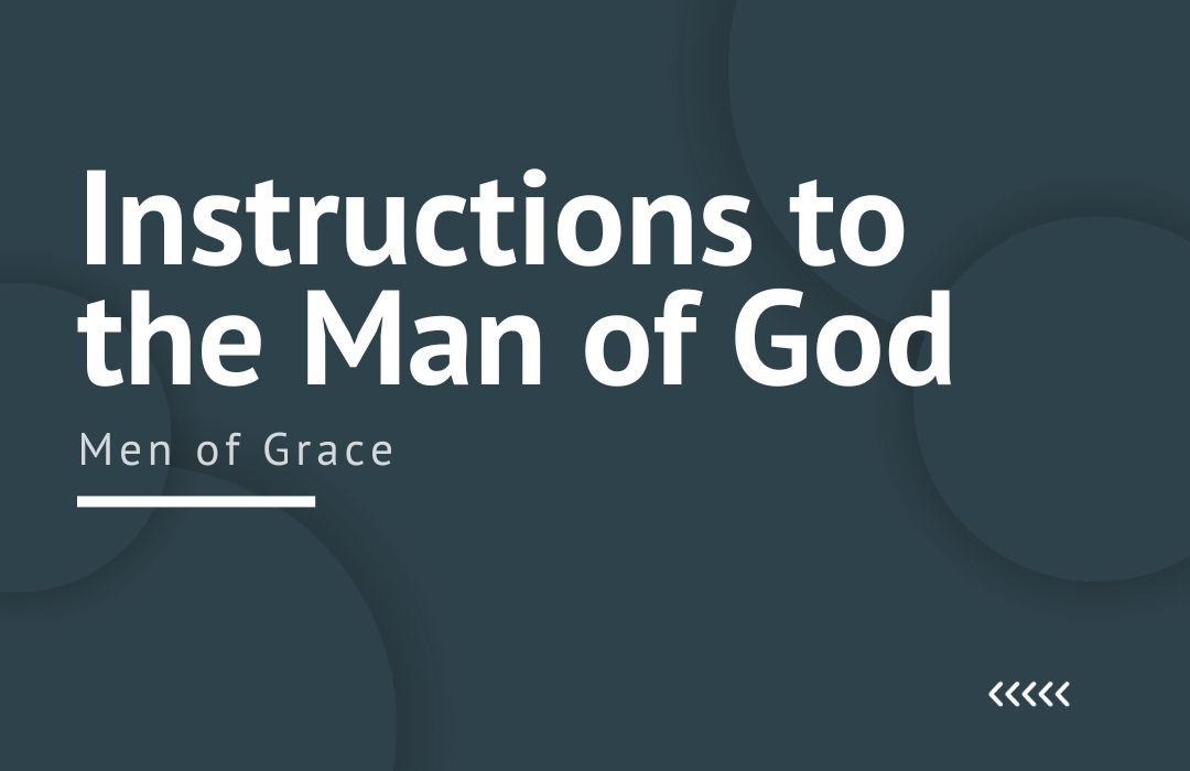 Instructions to the Man of God banner