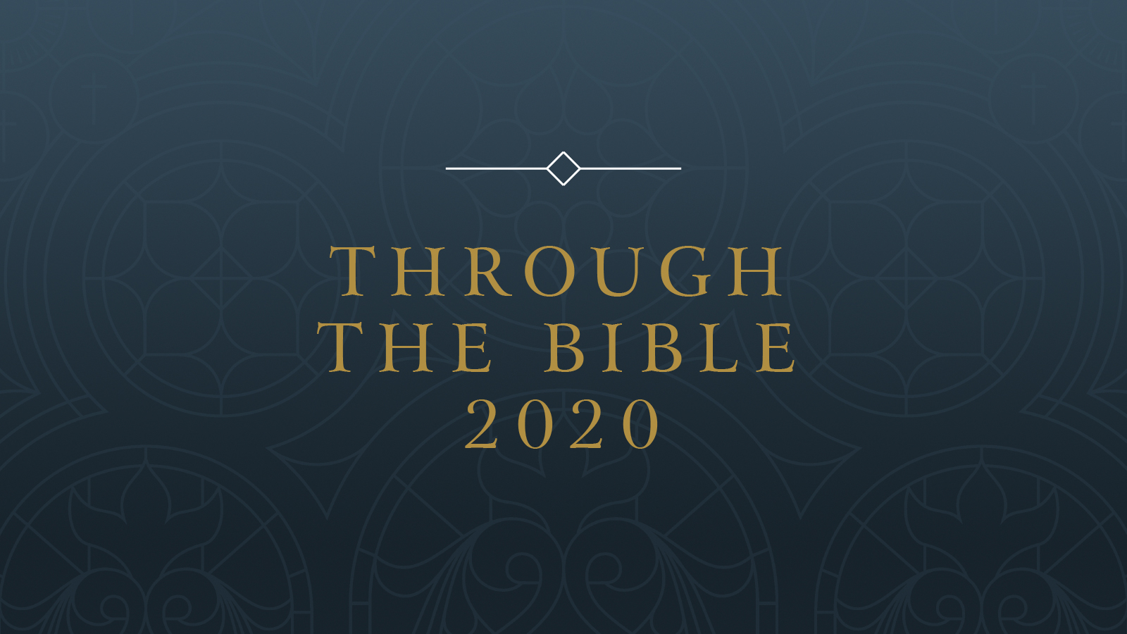 Through the Bible 2020 banner