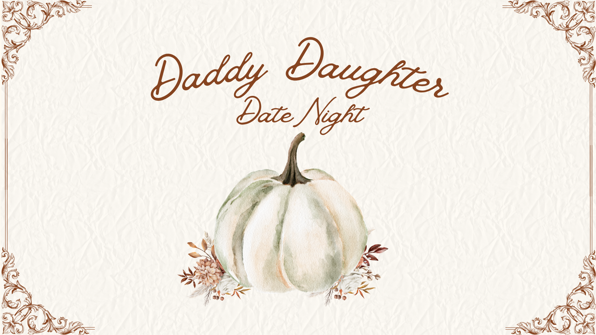 Daddy Daughter Date Night (24 x 36 in) (Presentation)