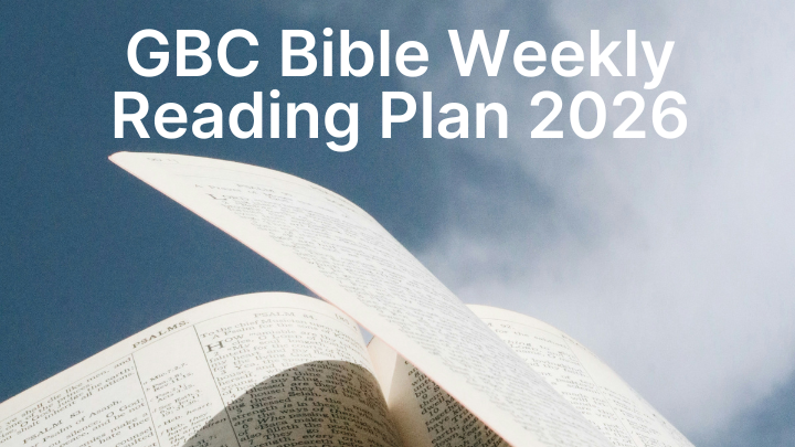 Bible reading plan 2026 (weekly)