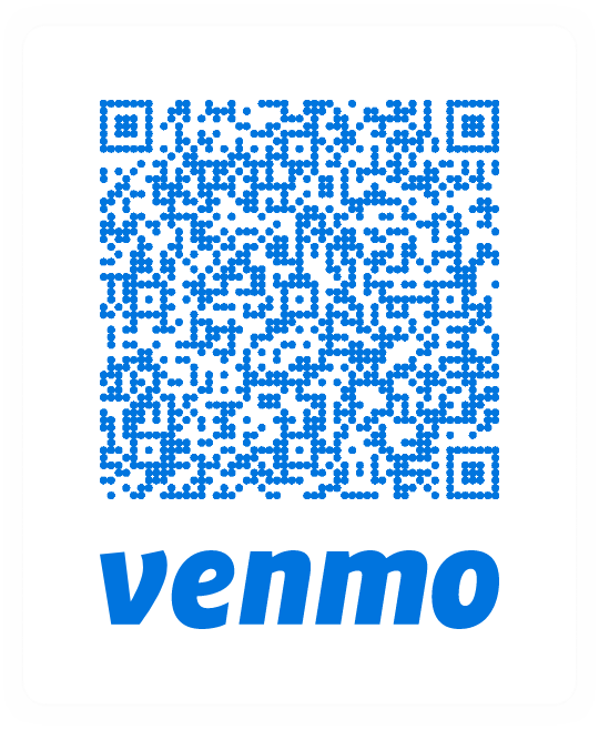 Venmo logo QR code