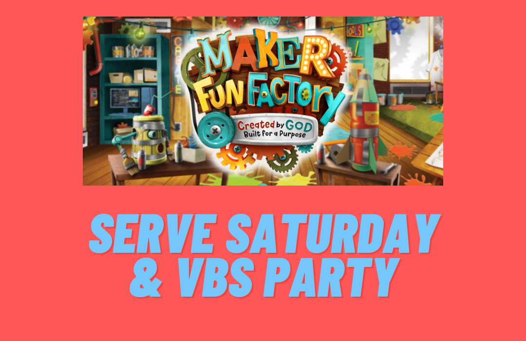 serve saturday and vbs party! image
