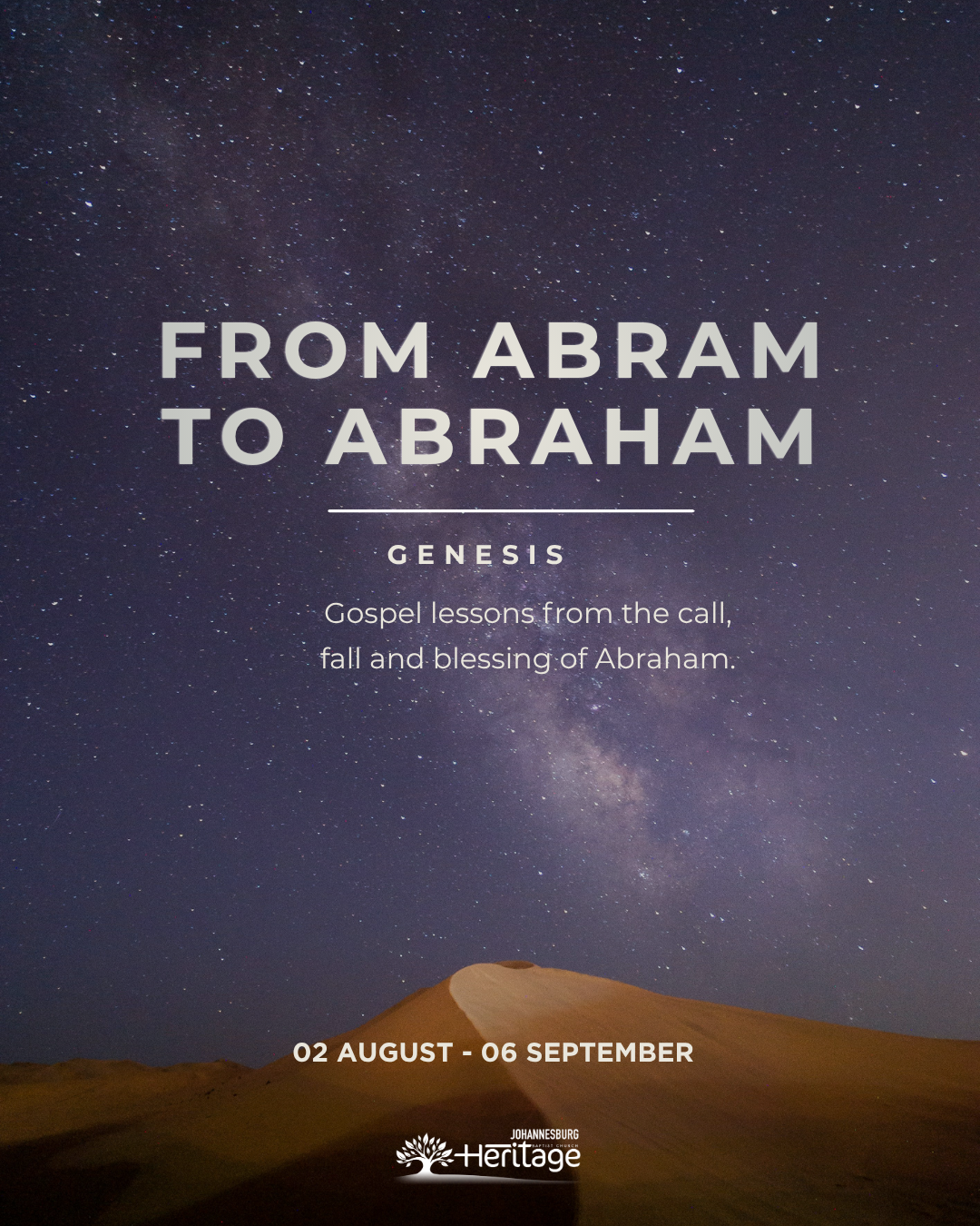 From Abram to Abraham banner