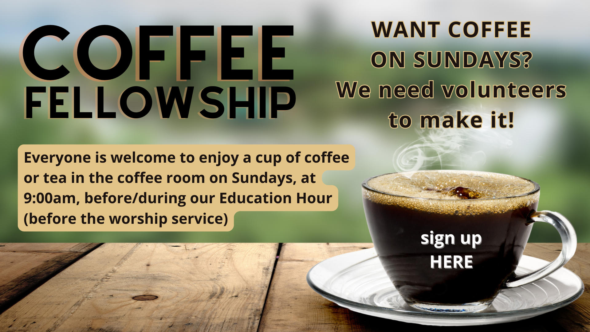 coffee hour fall 2025