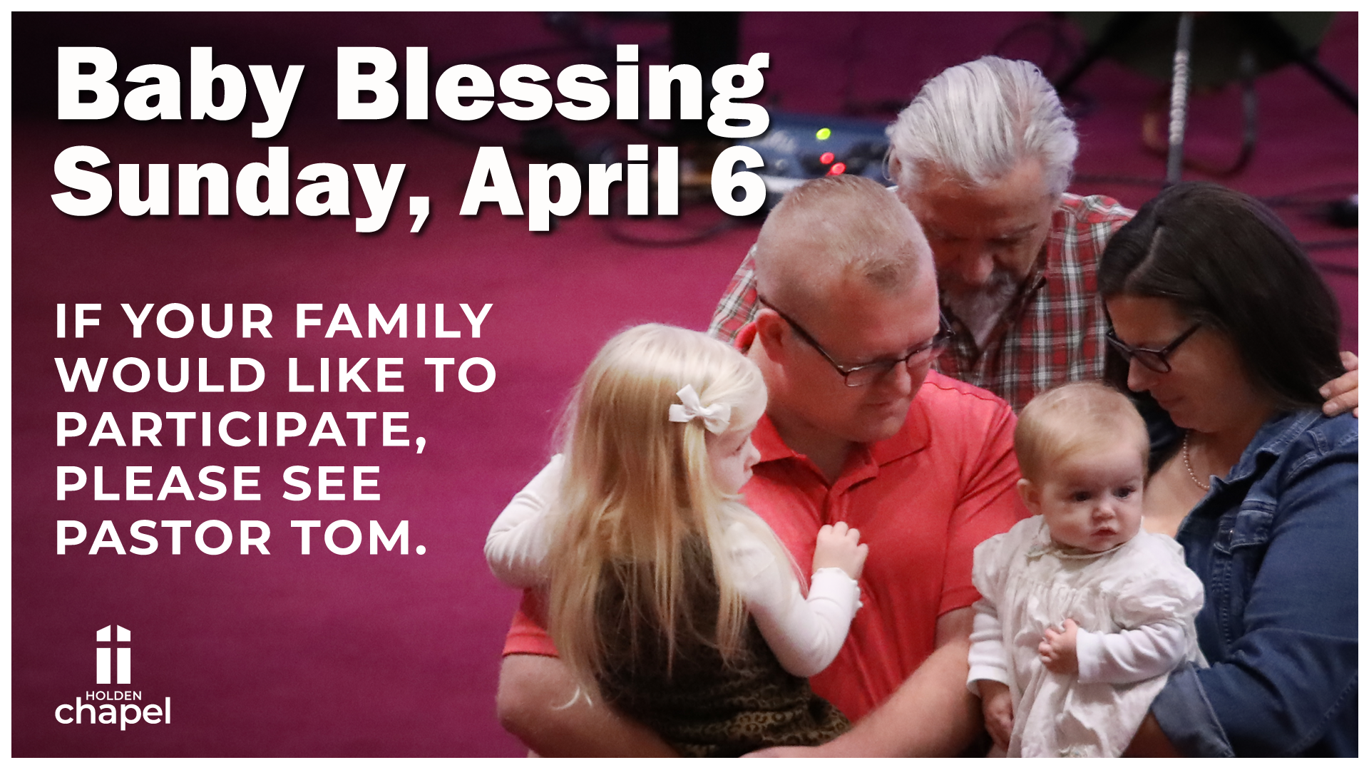 Baby Blessing April 2025 image