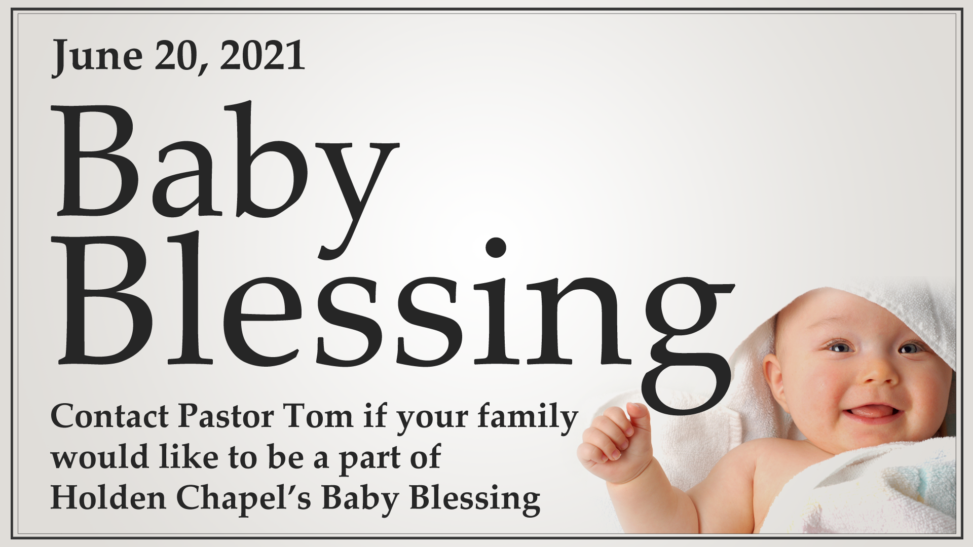 baby blessing image