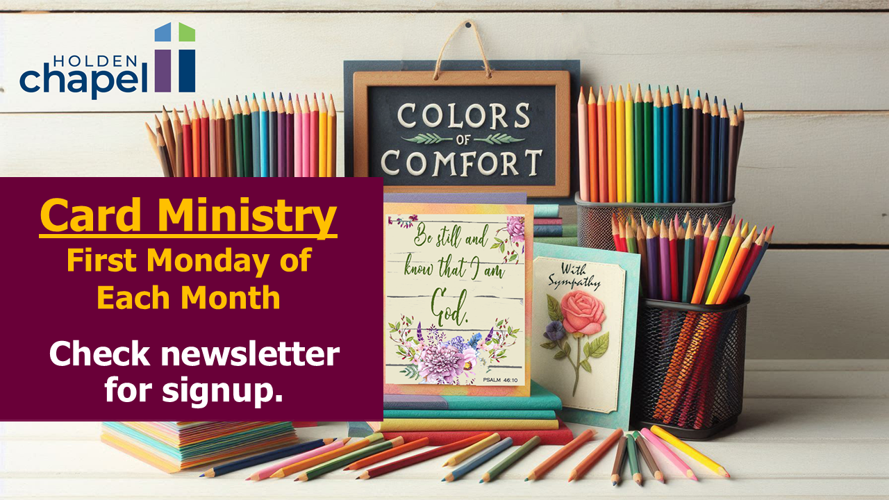 Colors of Comfort Card Ministry - First Mondays