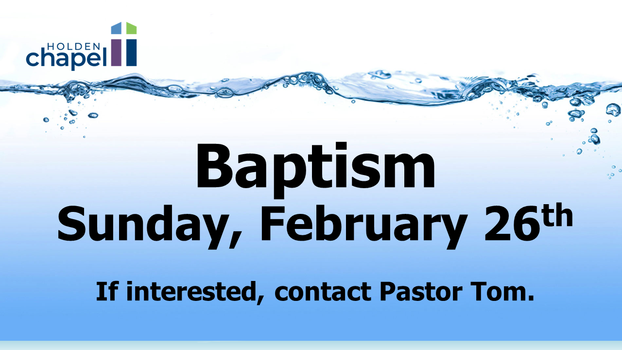 Interested in Baptism - February 26 image