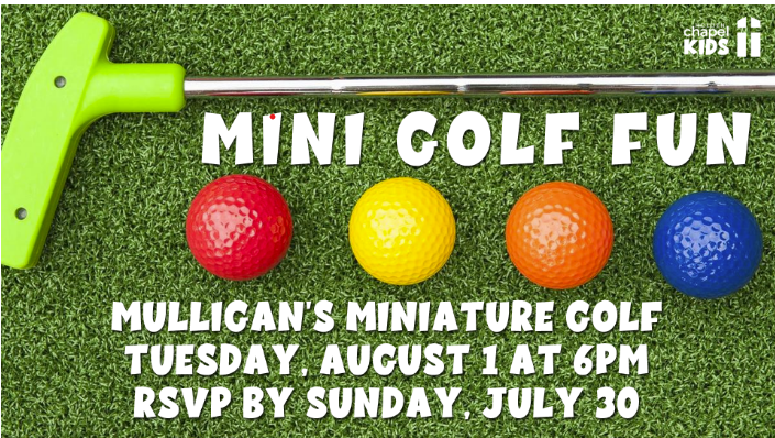 rescheduled mini golf image