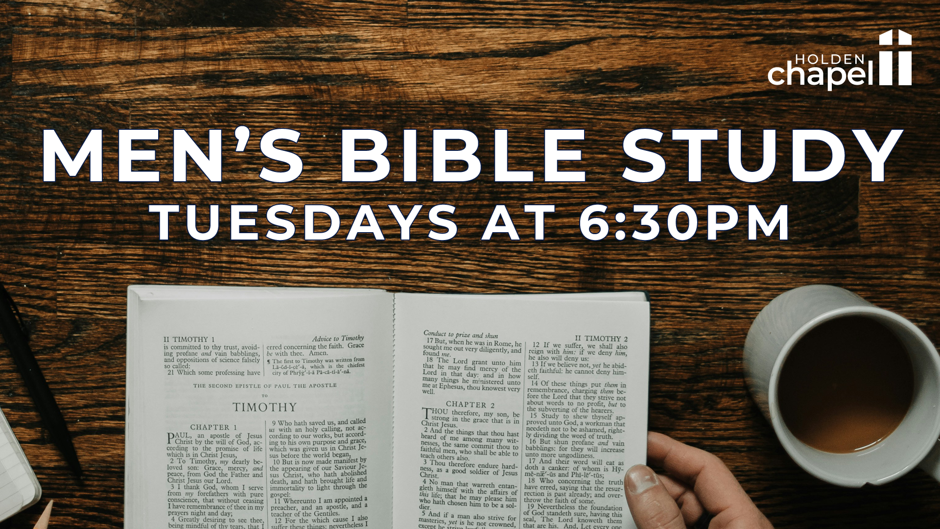 Tuesday Evening Men's Bible Study image