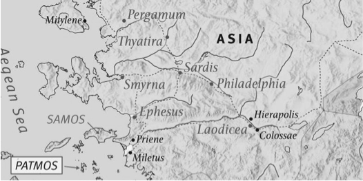 map of Laodicea