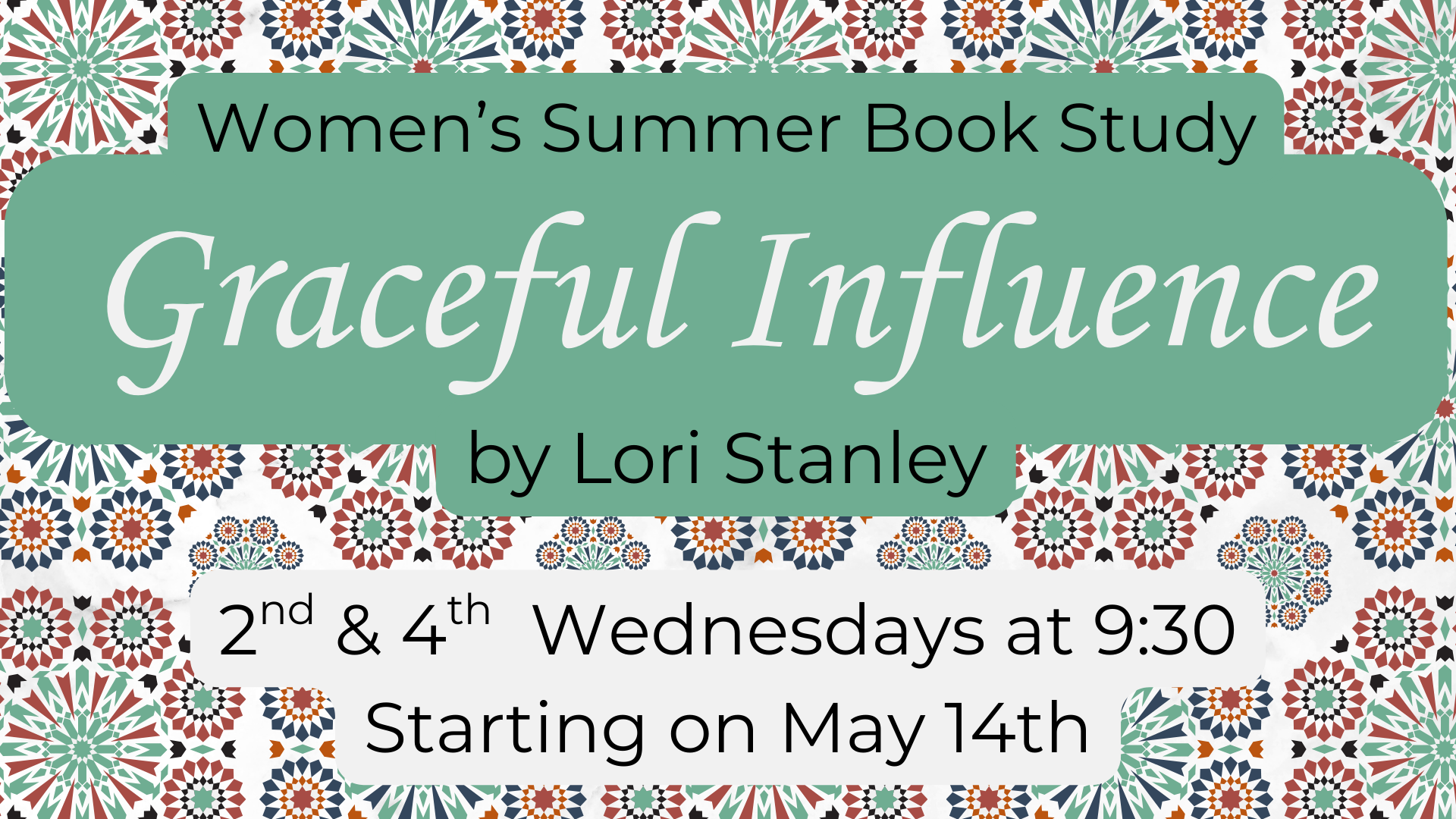 Women's Summer Book Study