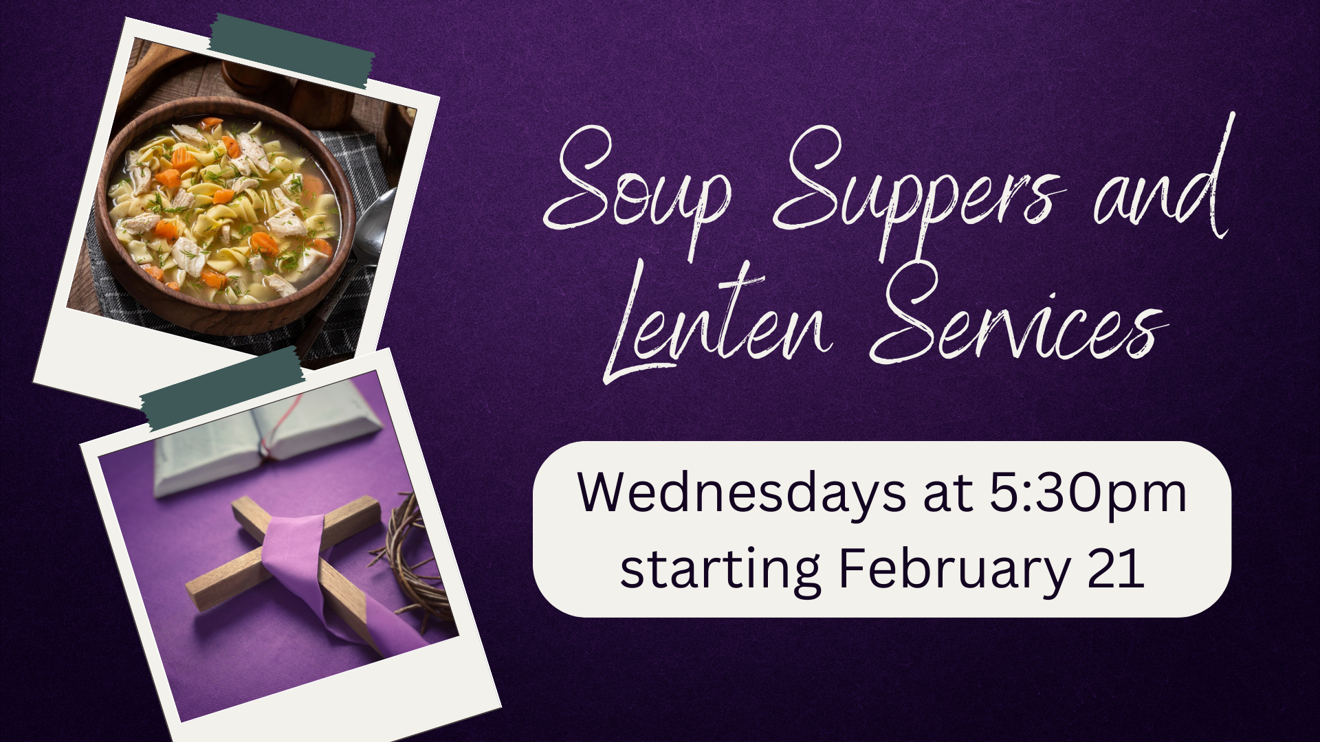 Soup Supper and Lenten Service image