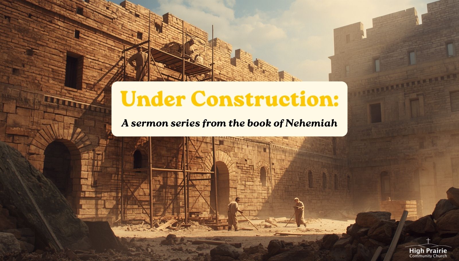 Under Construction: A Sermon Series from the Book of Nehemiah banner