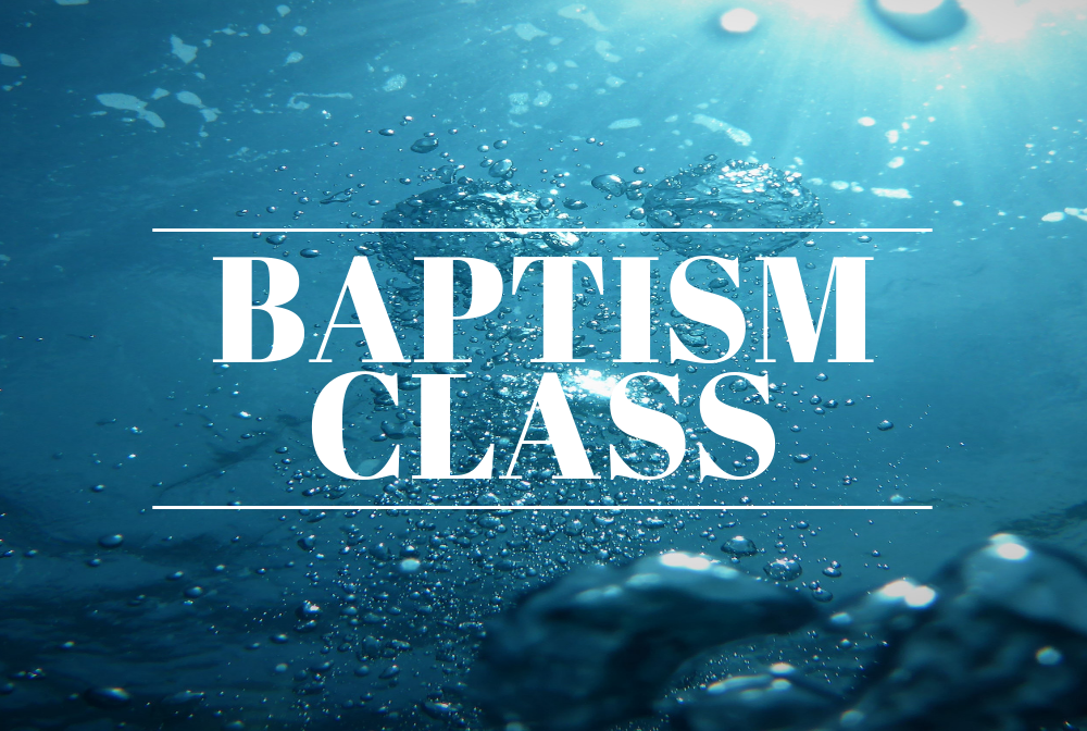 Baptism Class banner