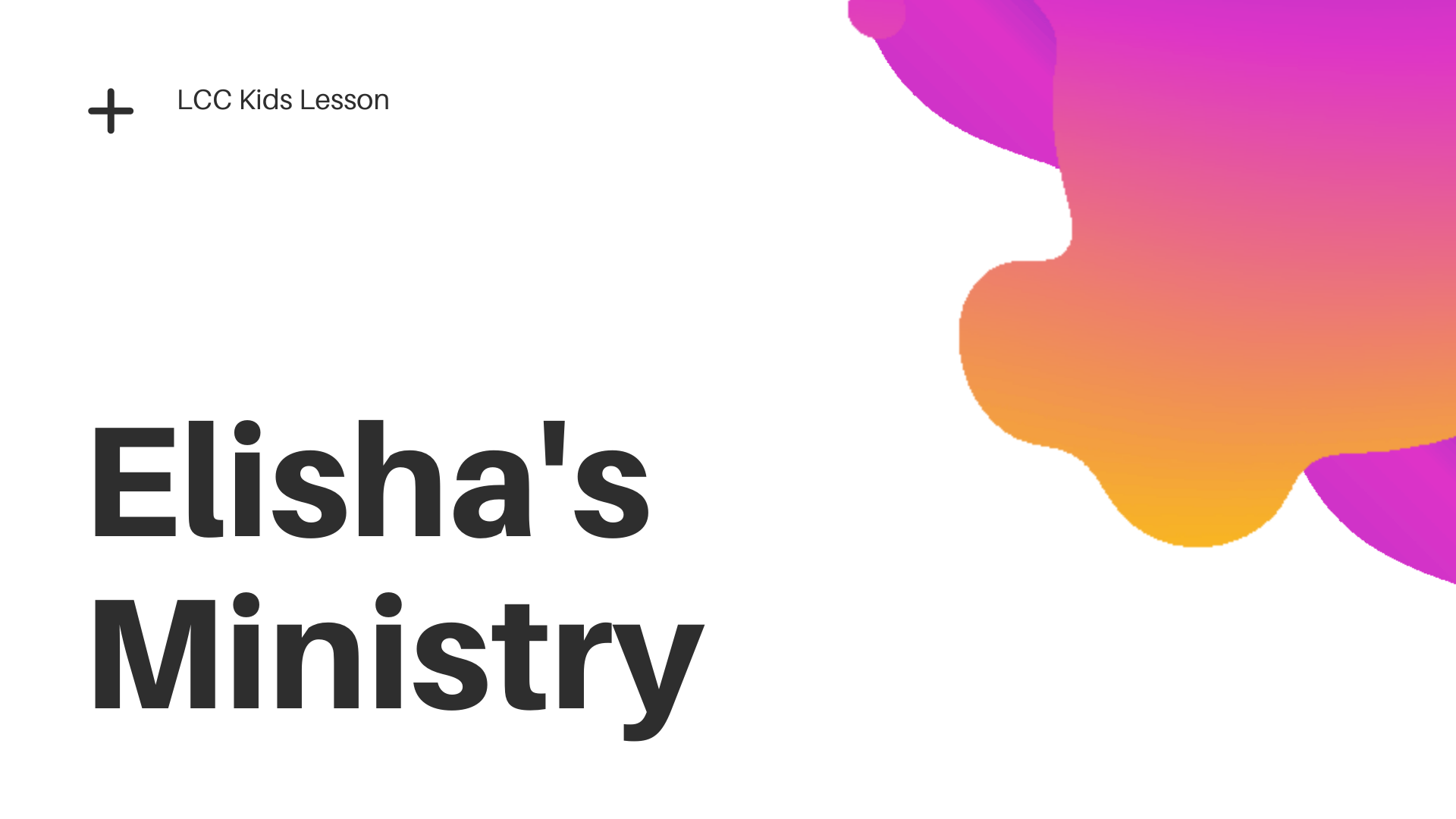 Elisha's Ministry