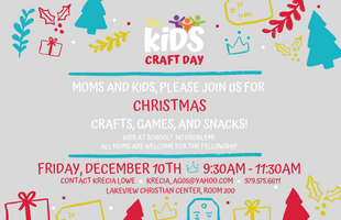 LCCKids December Craft Day EVENT image