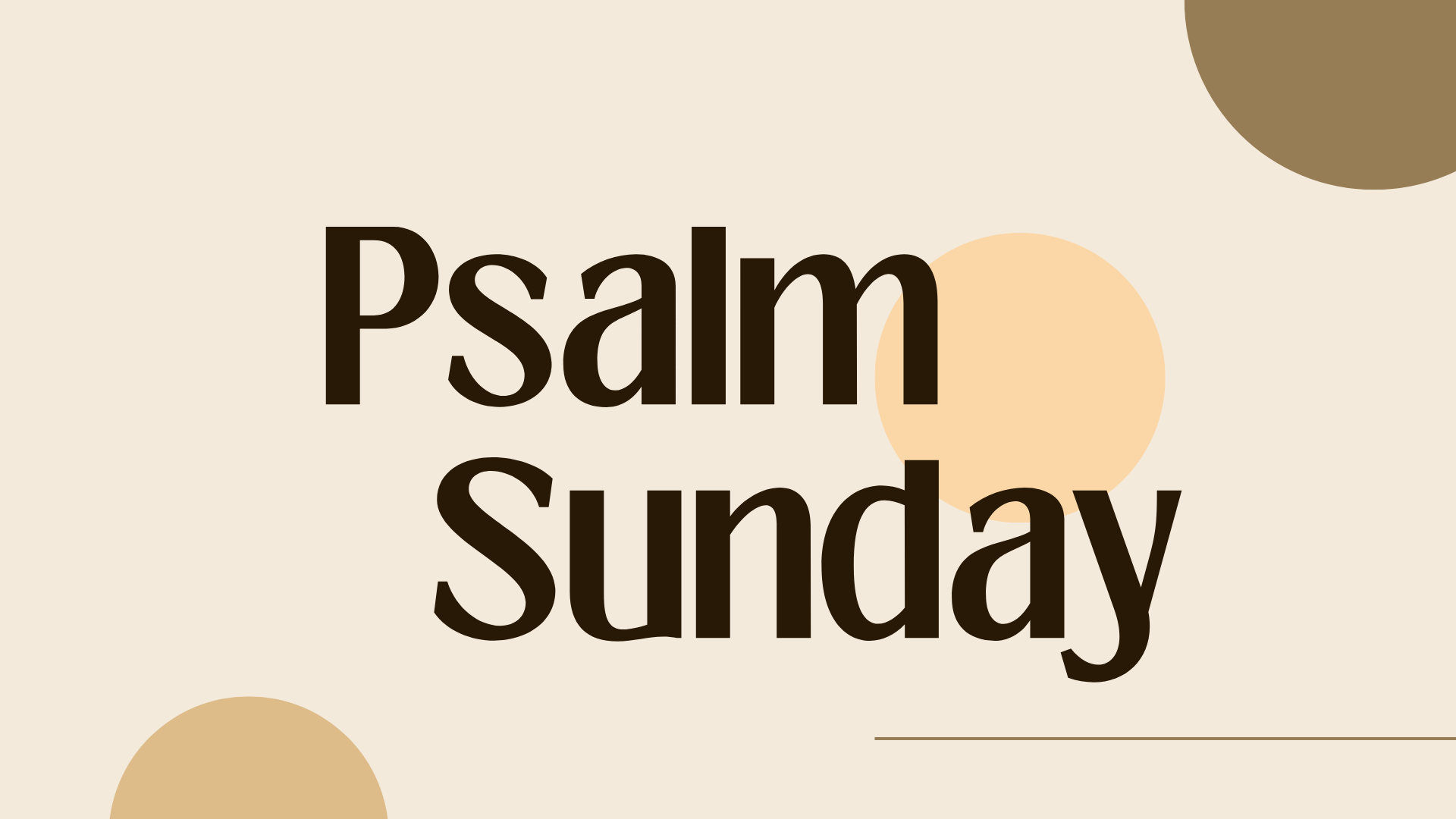 Psalm Sunday banner