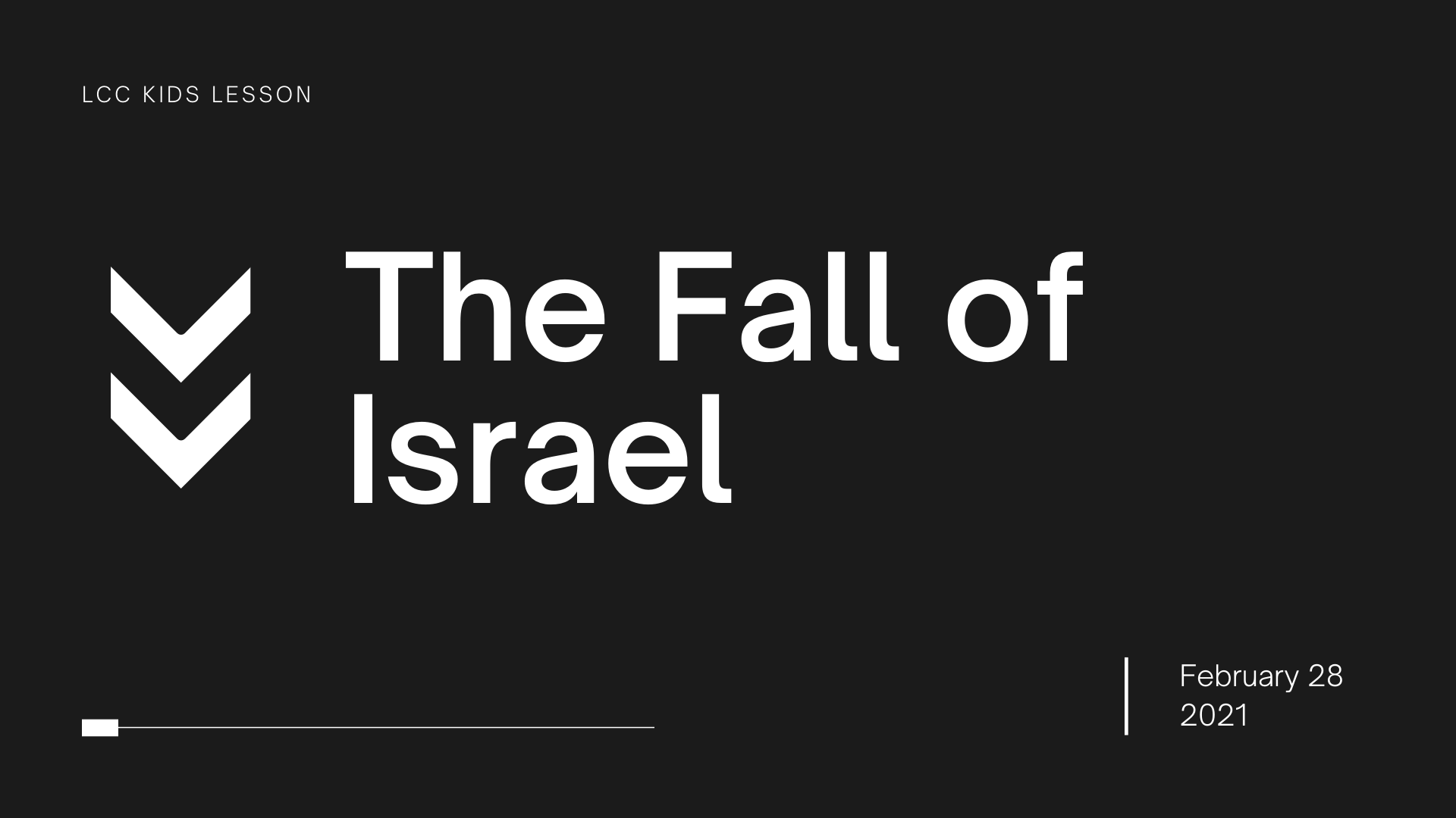 The Fall of Israel banner