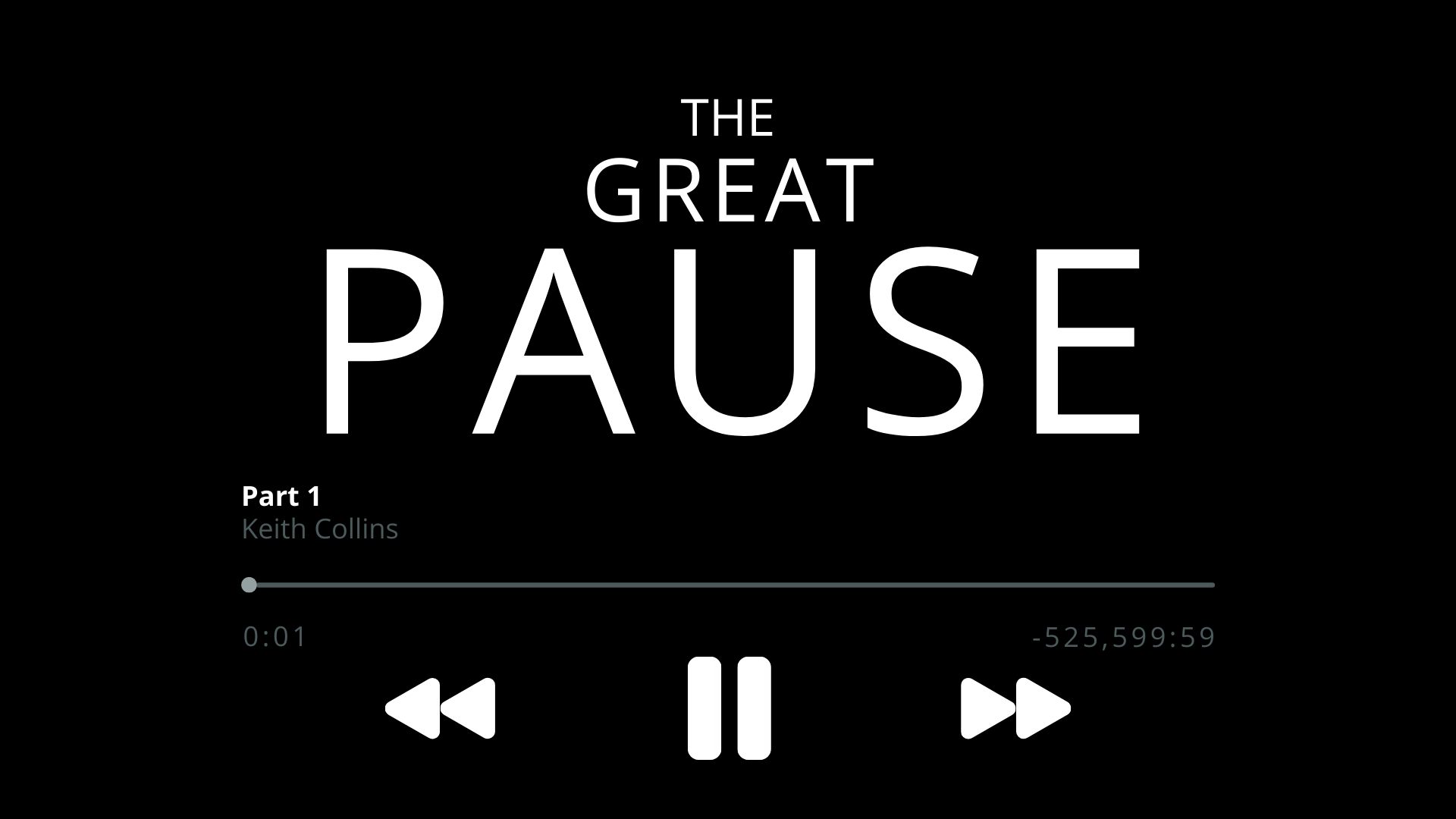 The Great Pause banner