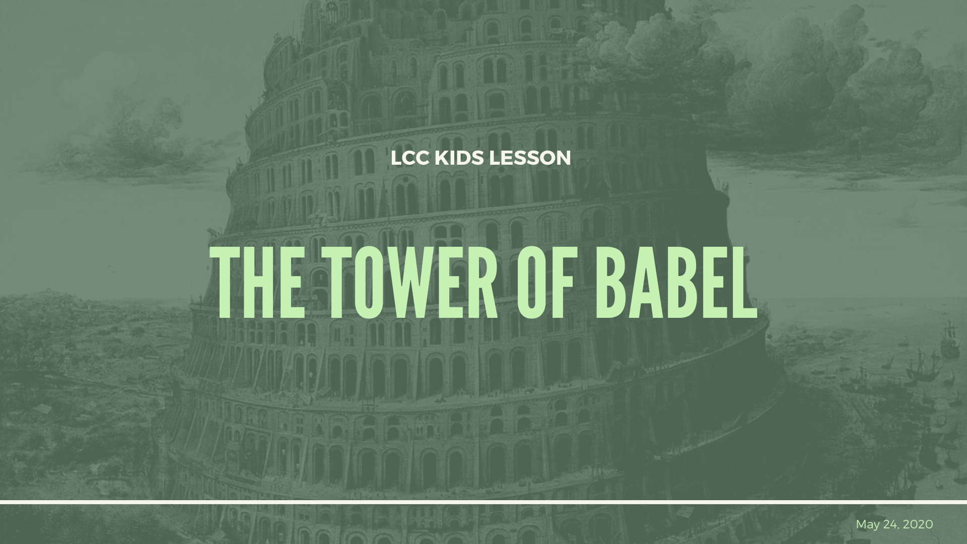 The Tower of Babel banner