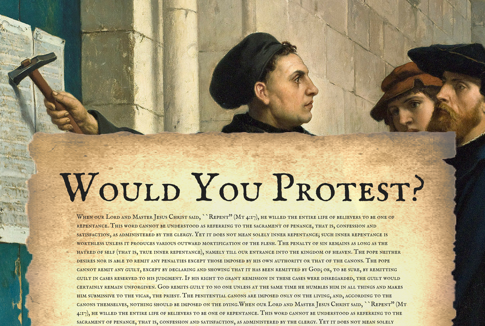 Would You Protest? banner