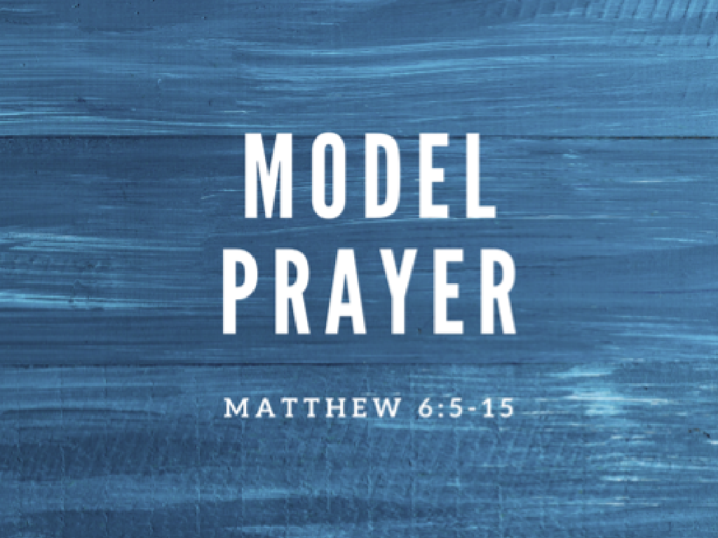 Model Prayer banner