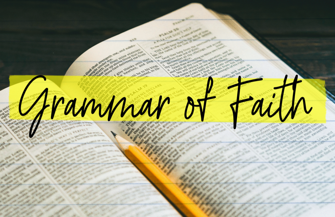 Grammar of Faith banner