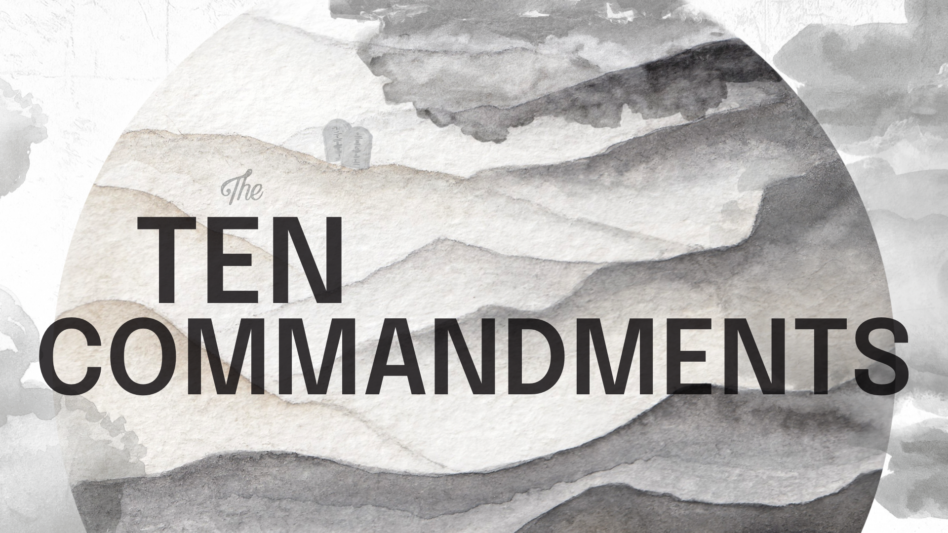 Ten Commandments banner