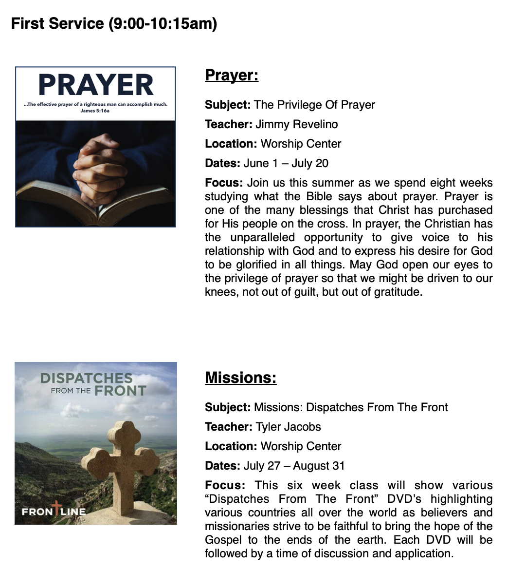 2025 Summer Equipping