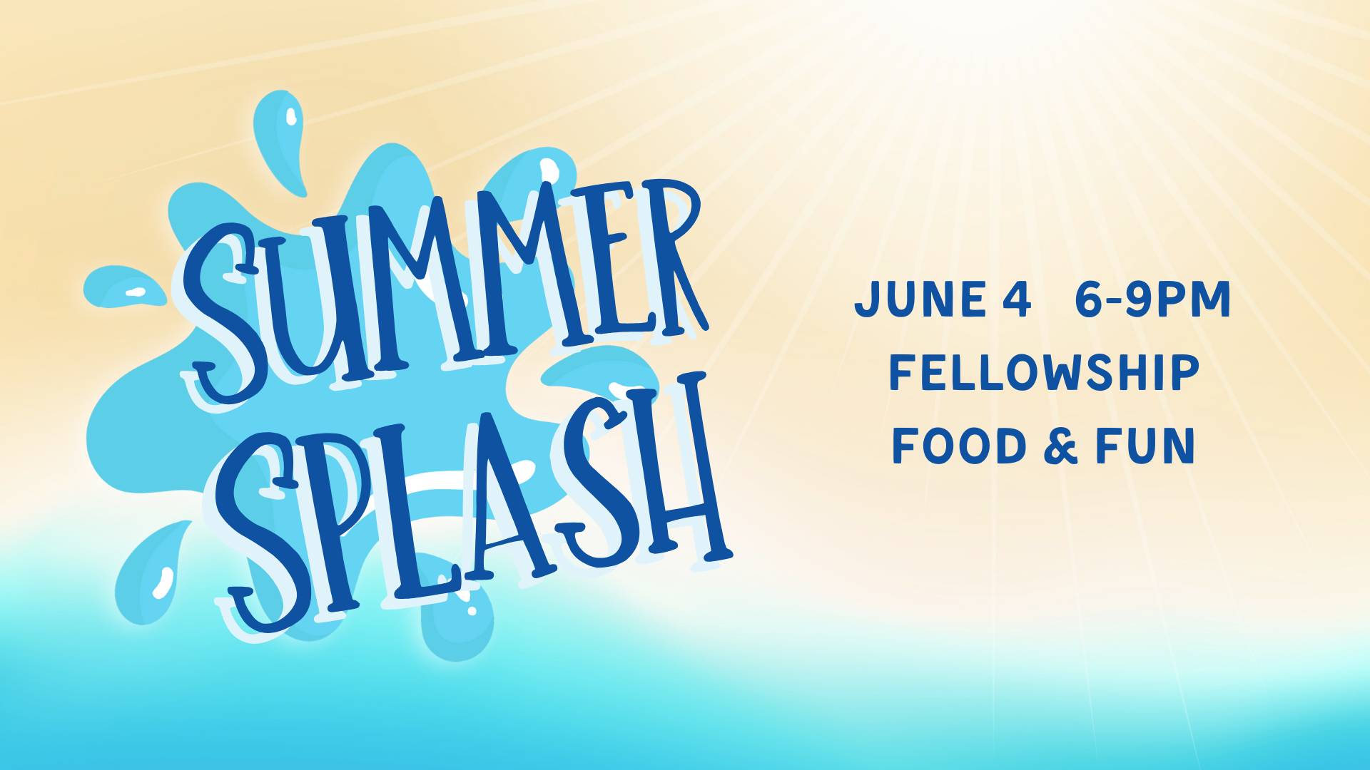 2025 SUMMER SPLASH slide