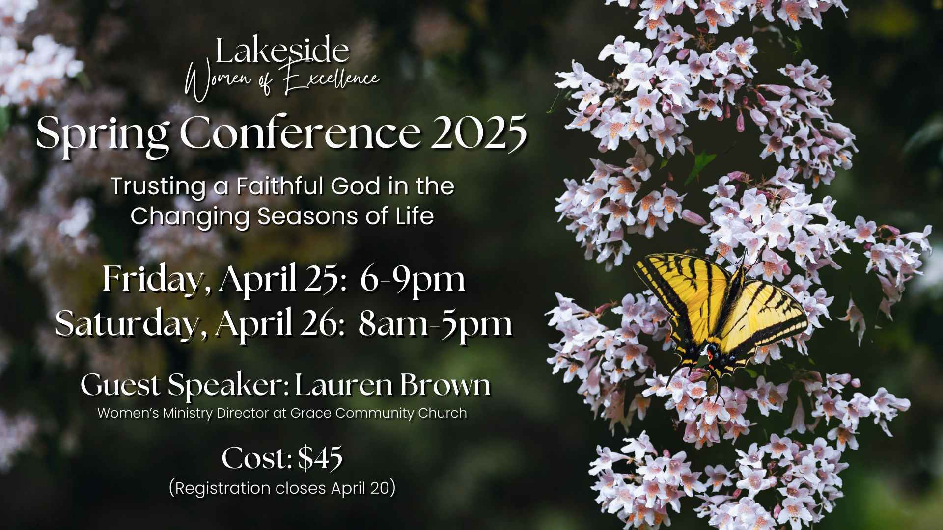 ANNOUNCEMENT SLIDE 2025 Spring Conference