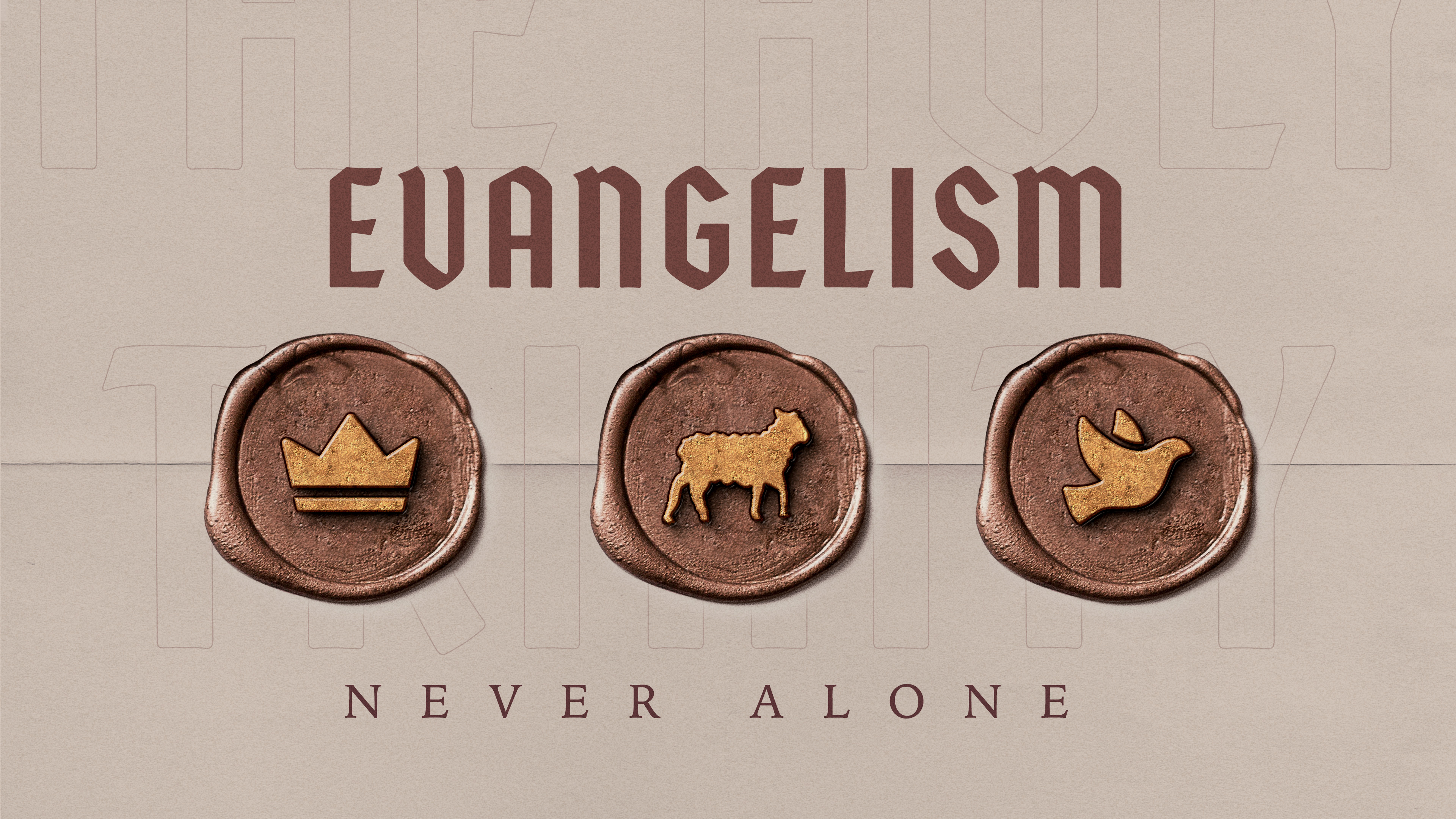 Evangelism - Never Alone banner