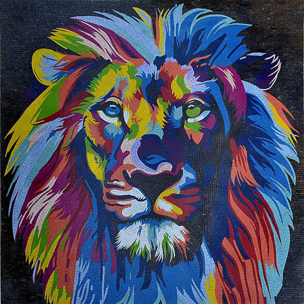 Mosaic Lion